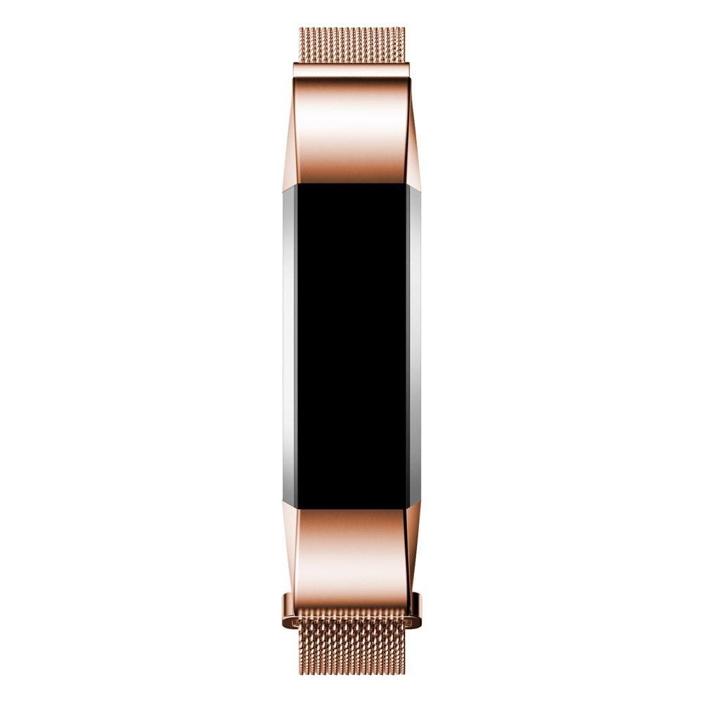 Pulsera milanesa para Fitbit Alta/Alta HR, oro rosa