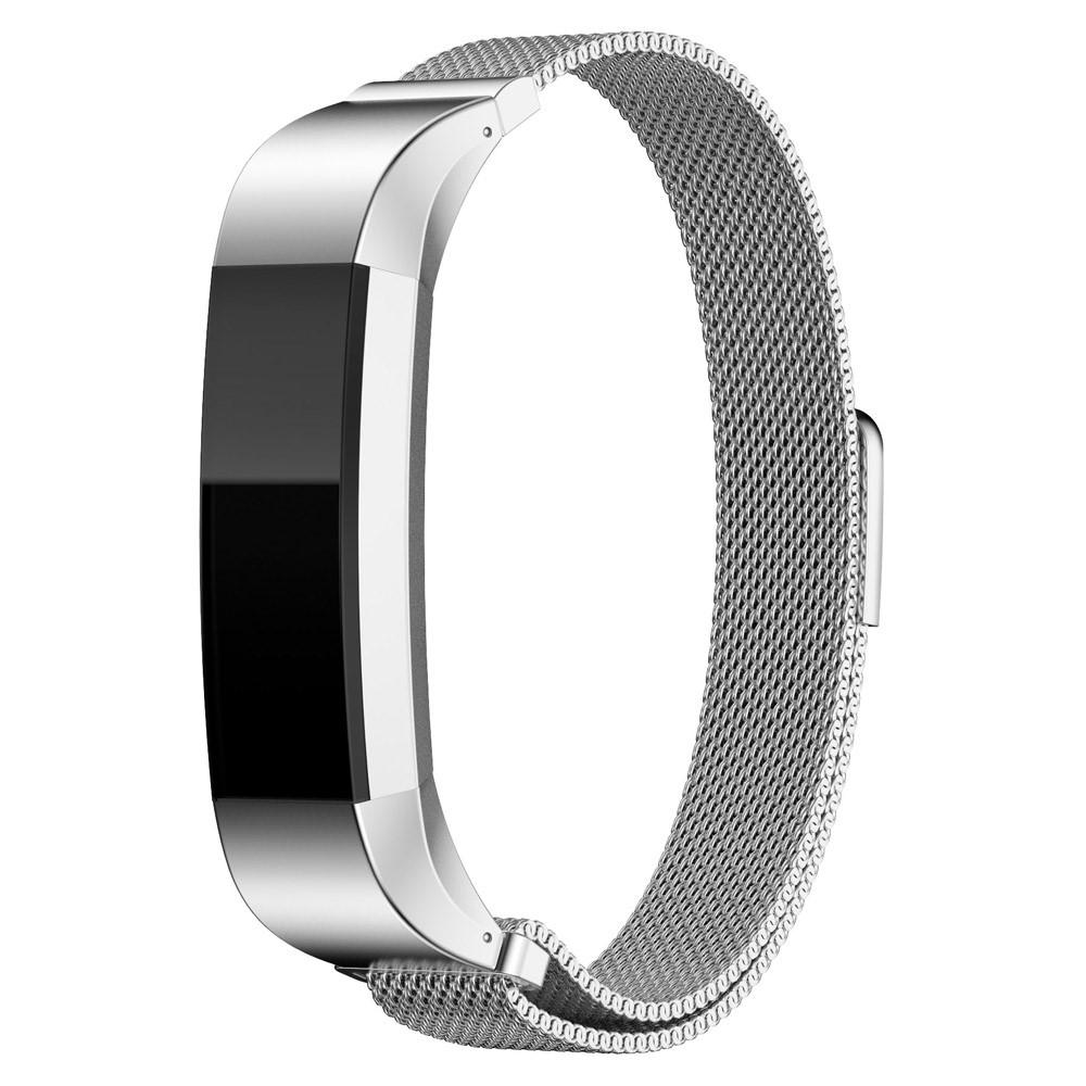 Pulsera milanesa para Fitbit Alta/Alta HR, plata