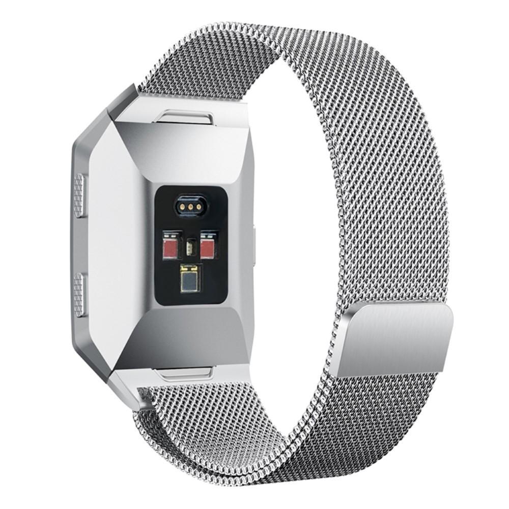 Pulsera milanesa para Fitbit Ionic, plata