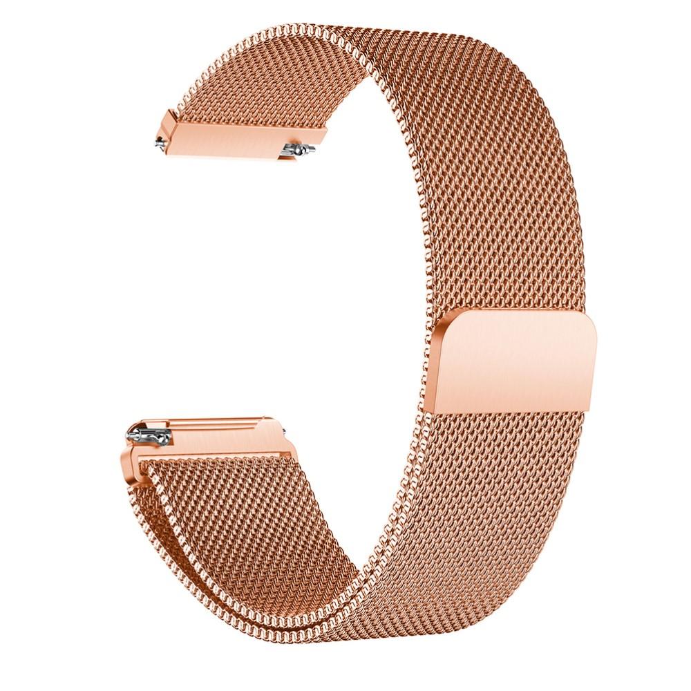 Pulsera milanesa para Fitbit Versa/Versa 2, Oro rosa