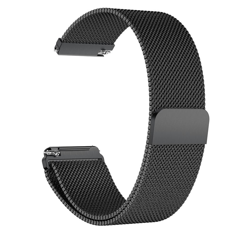 Pulsera milanesa para Fitbit Versa/Versa 2, Negro