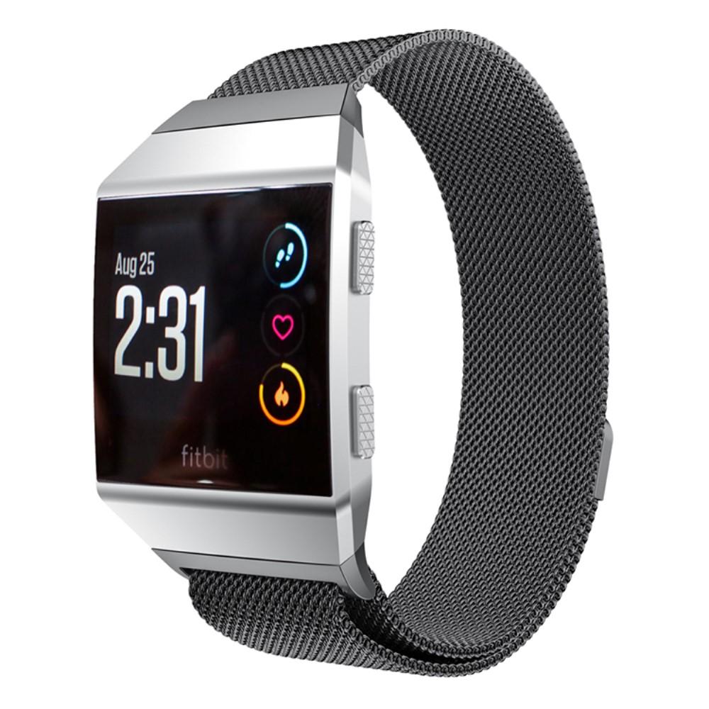 Pulsera milanesa para Fitbit Ionic, negro