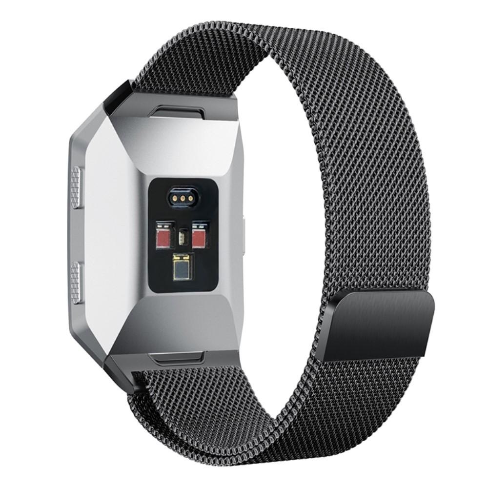 Pulsera milanesa para Fitbit Ionic, Negro