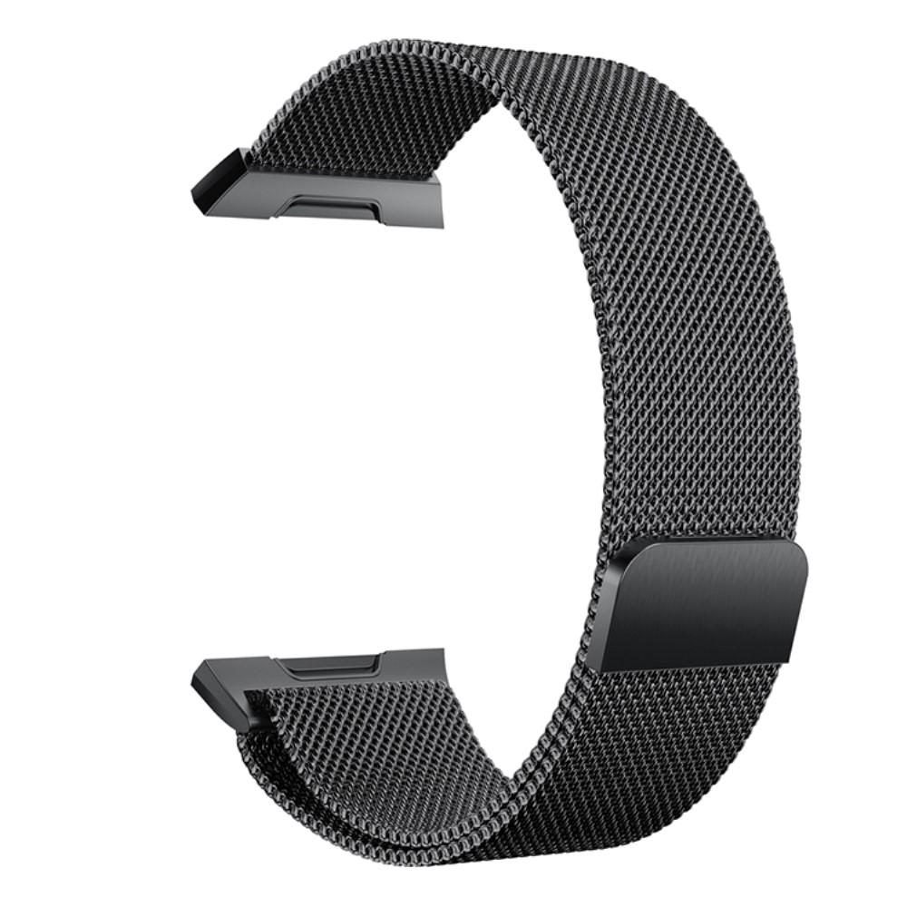 Pulsera milanesa para Fitbit Ionic, Negro