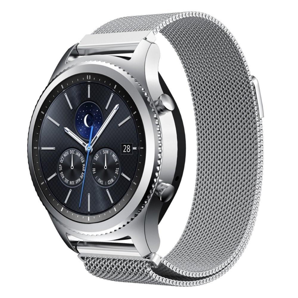 Pulsera milanesa para Samsung Gear S3 Frontier/S3 Classic, plata