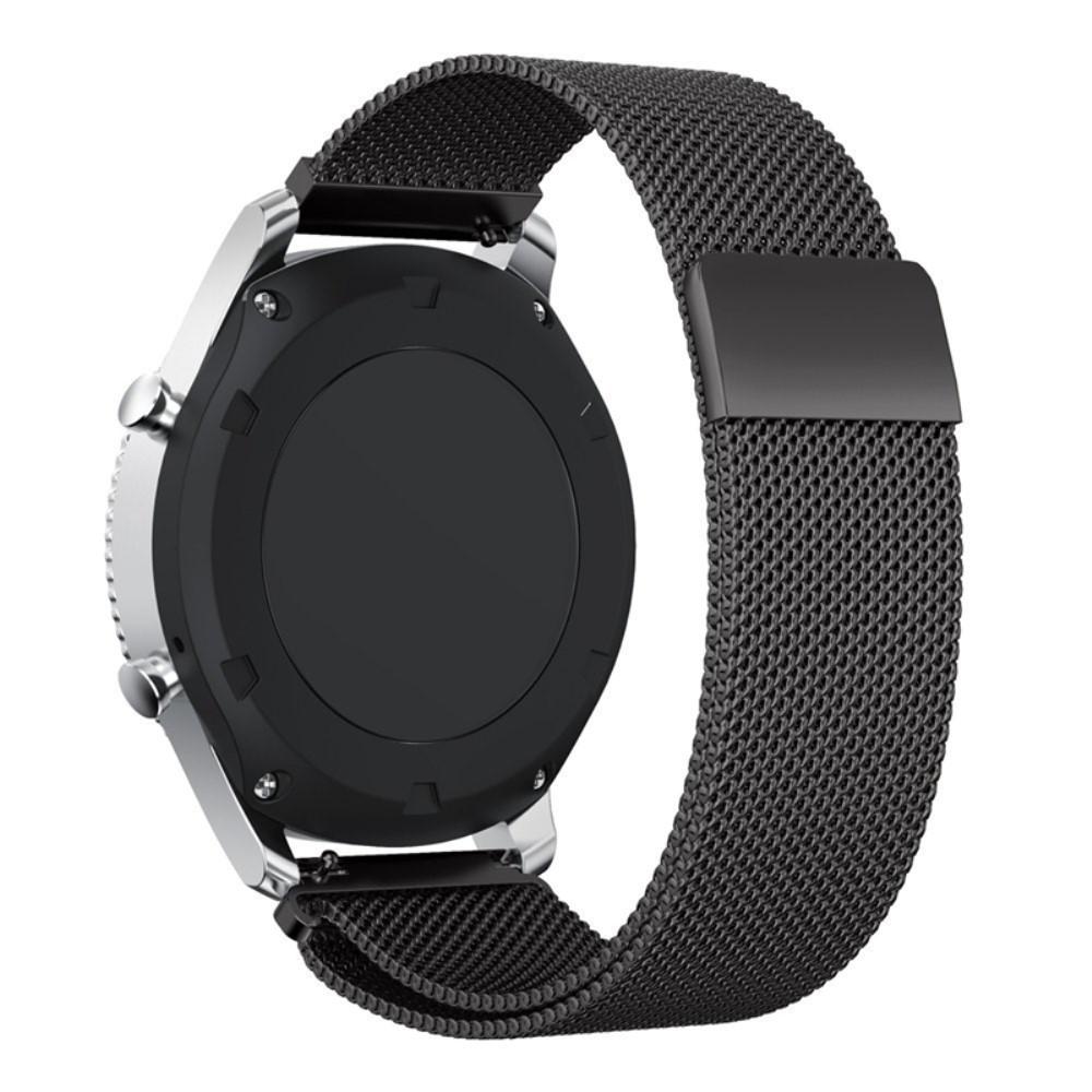 Pulsera milanesa para Samsung Gear S3 Frontier/S3 Classic, negro