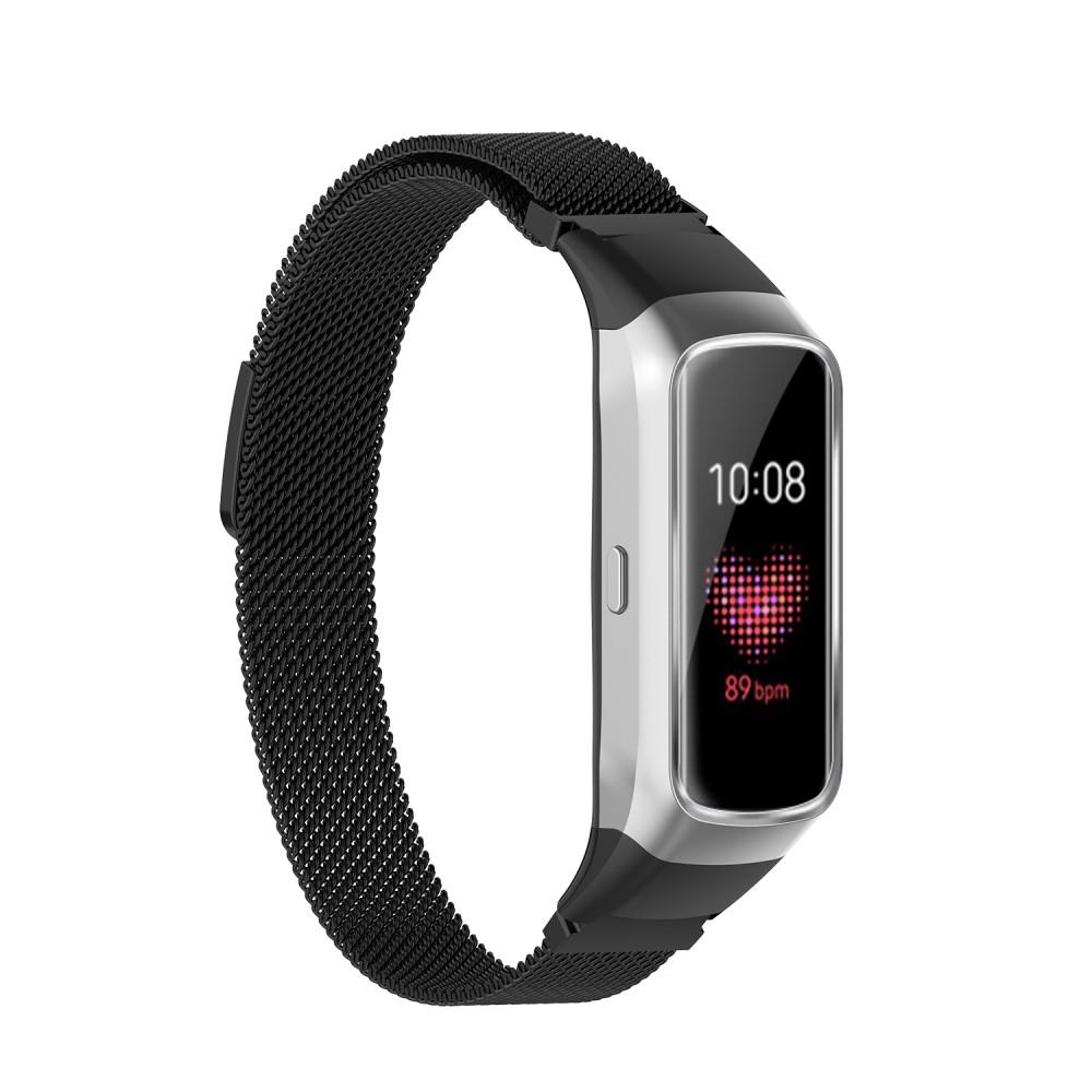 Pulsera milanesa para Samsung Galaxy Fit, negro