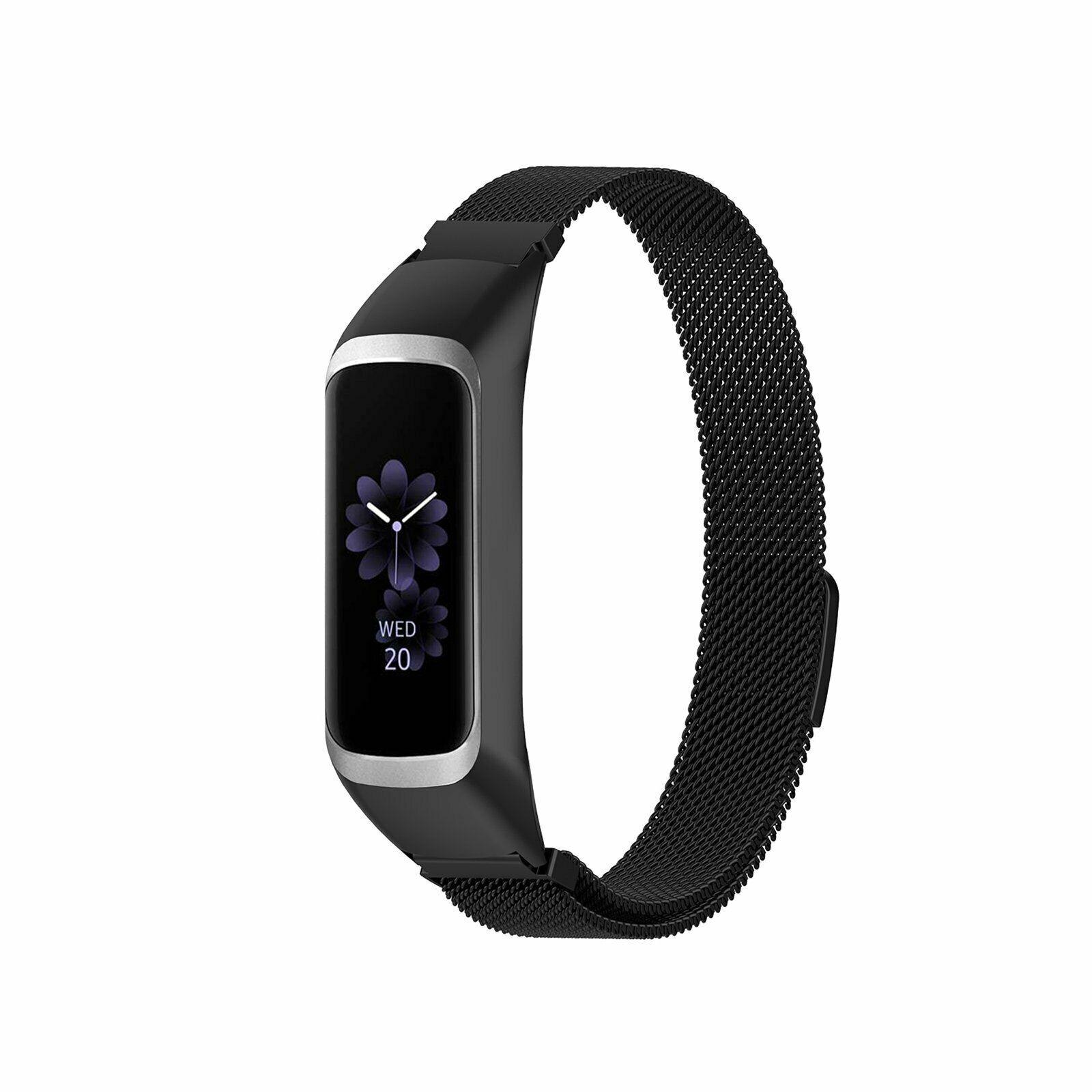 Pulsera milanesa para Samsung Galaxy Fit e, negro