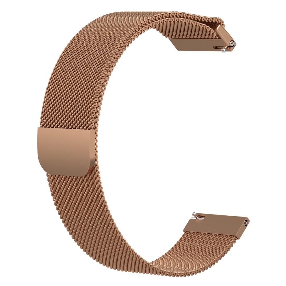 Pulsera milanesa para Samsung Galaxy Watch 42mm, Oro rosa