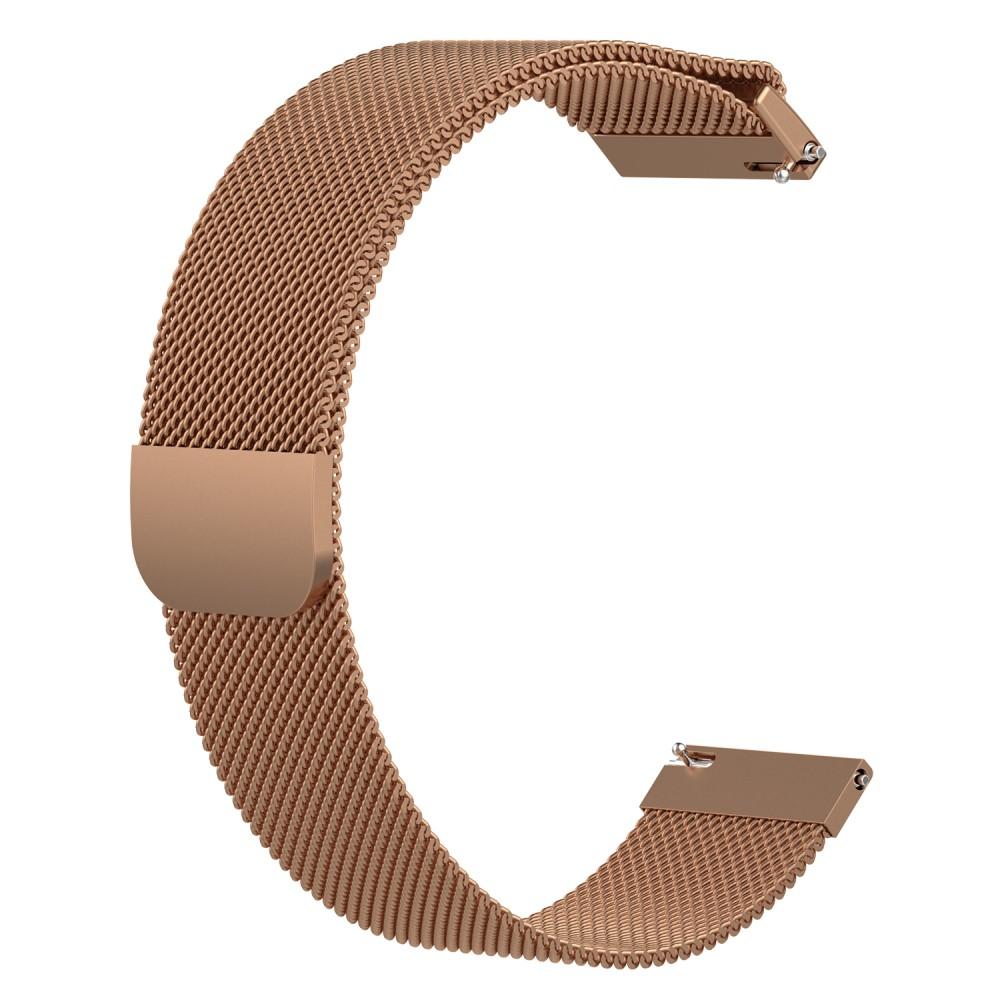 Pulsera milanesa para Samsung Galaxy Watch 42mm, oro rosa