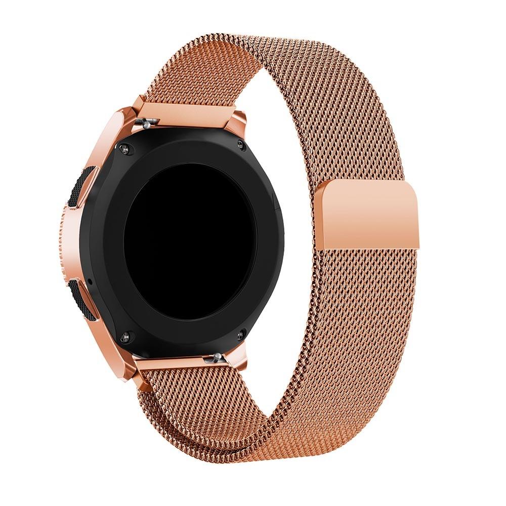 Pulsera milanesa para Samsung Galaxy Watch 42mm, oro rosa