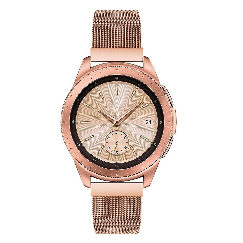 Pulsera milanesa para Samsung Galaxy Watch 42mm, Oro rosa