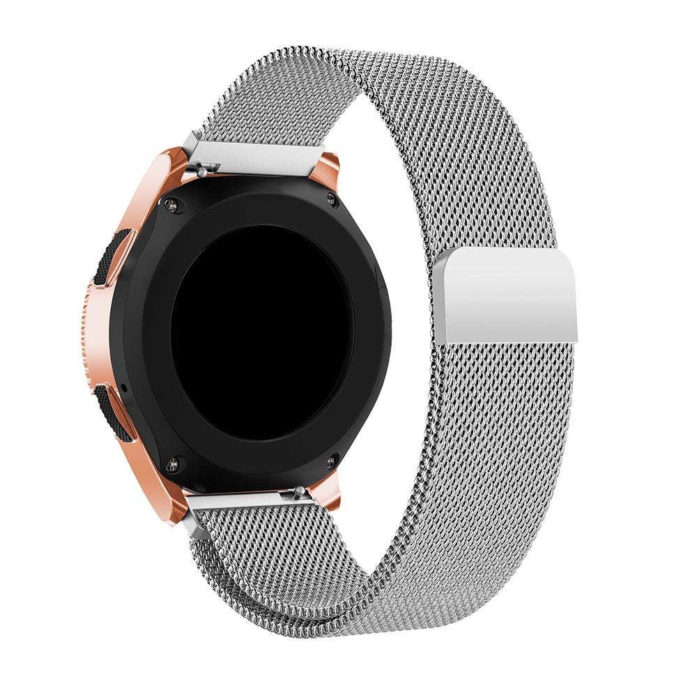 Pulsera milanesa para Samsung Galaxy Watch 42mm, Plata