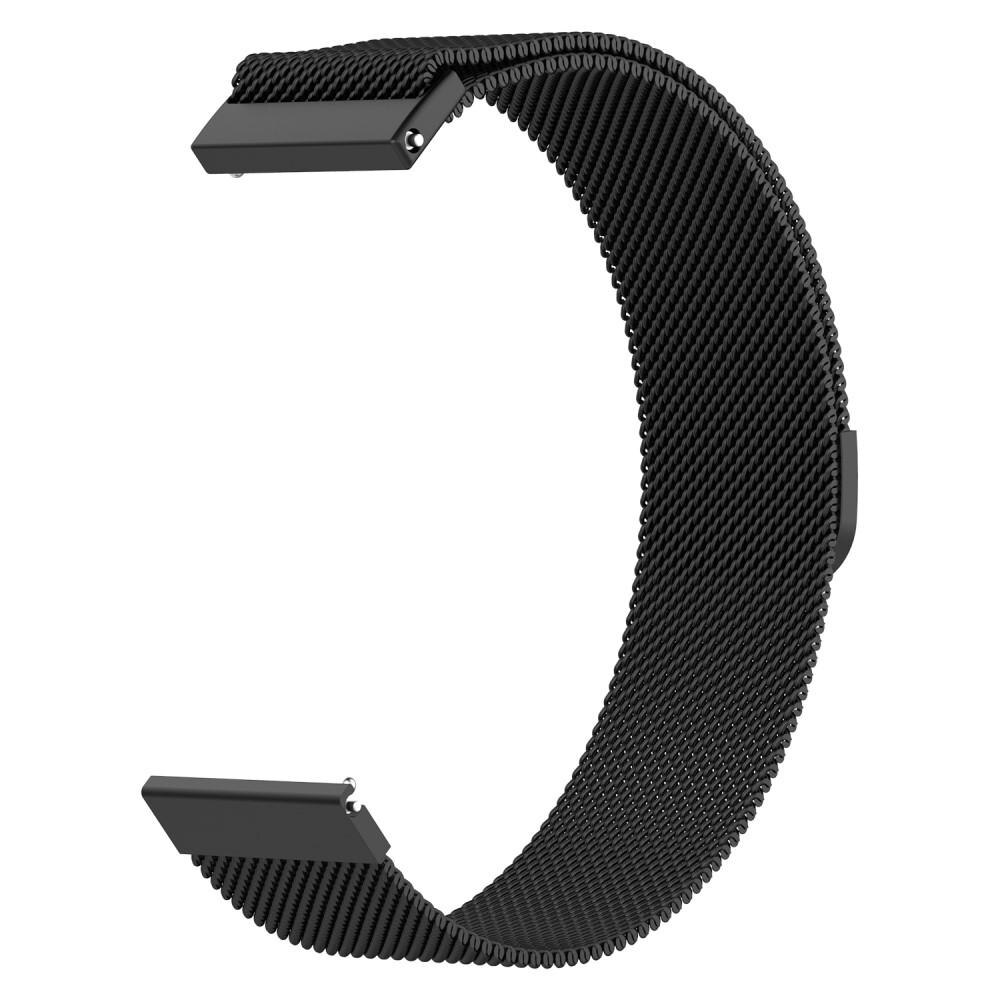 Pulsera milanesa para Samsung Galaxy Watch 42mm, Negro