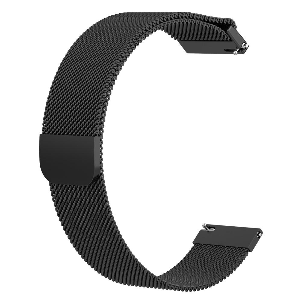 Pulsera milanesa para Samsung Galaxy Watch 42mm, Negro