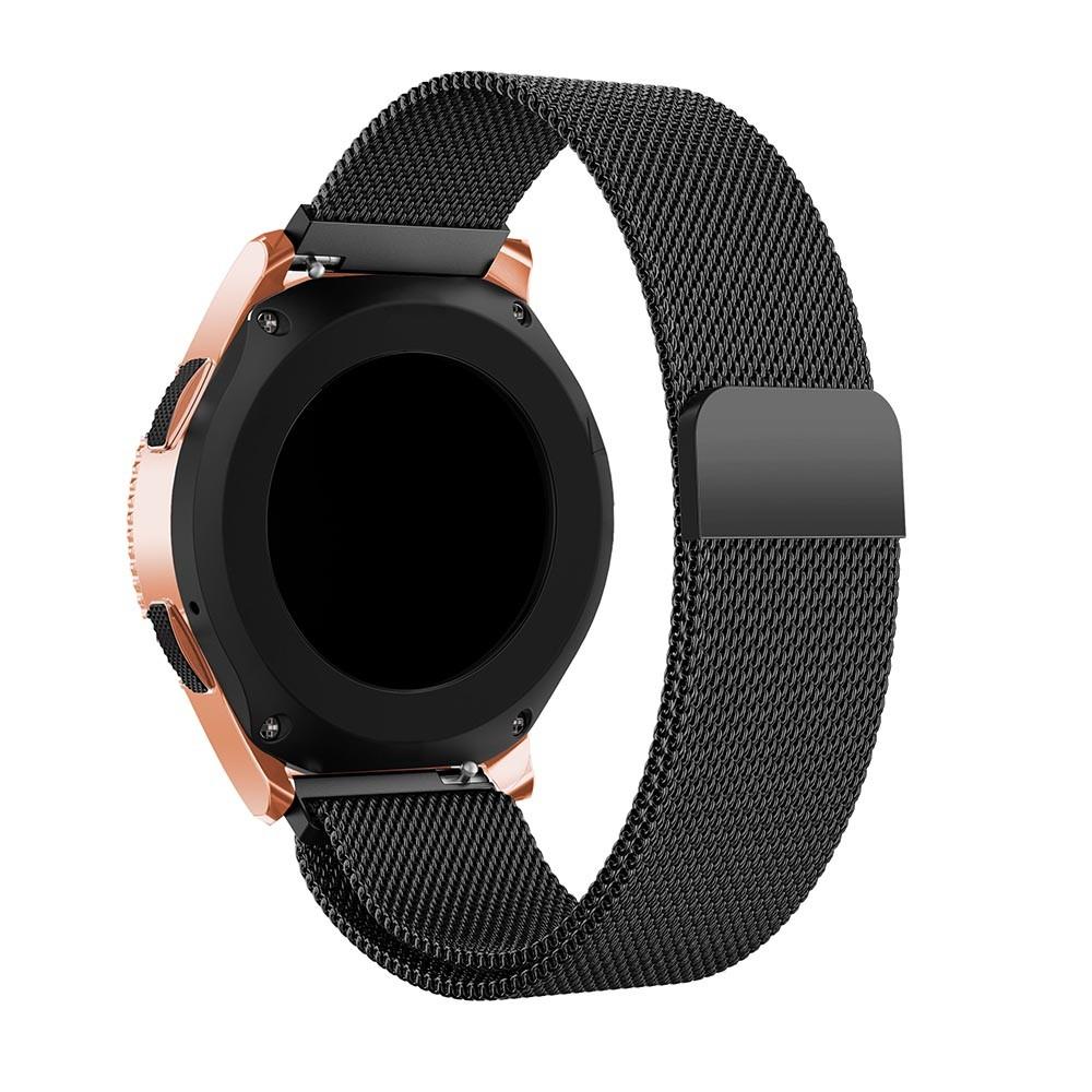 Pulsera milanesa para Samsung Galaxy Watch 42mm, negro