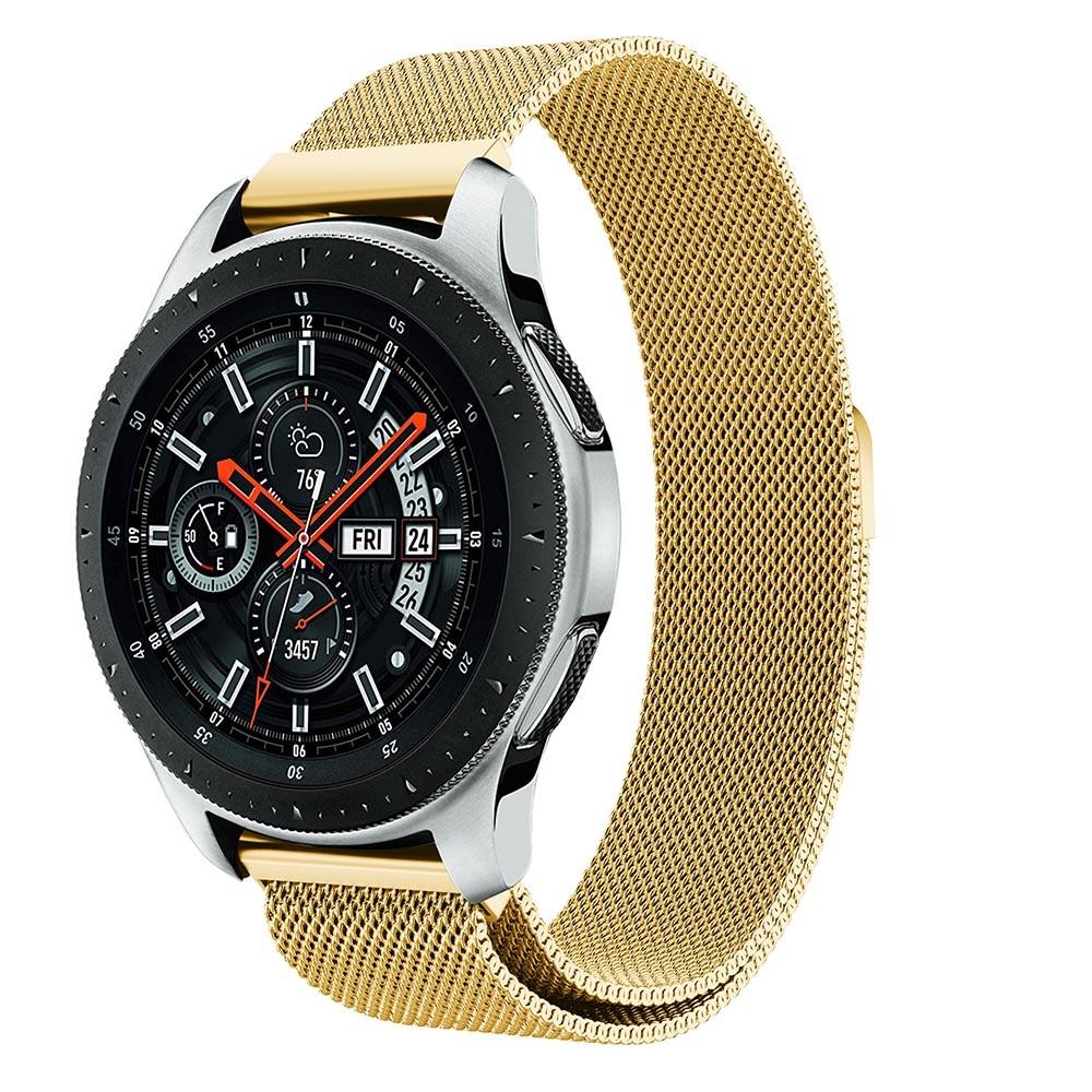 Pulsera milanesa para Samsung Galaxy Watch 46mm, oro