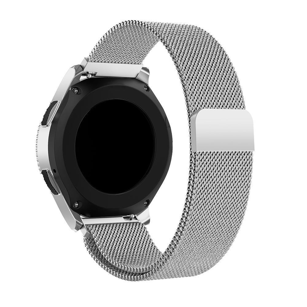 Pulsera milanesa para Samsung Galaxy Watch 46mm, Plata