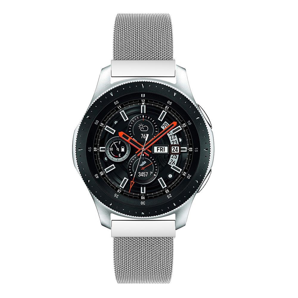 Pulsera milanesa para Samsung Galaxy Watch 46mm, Plata