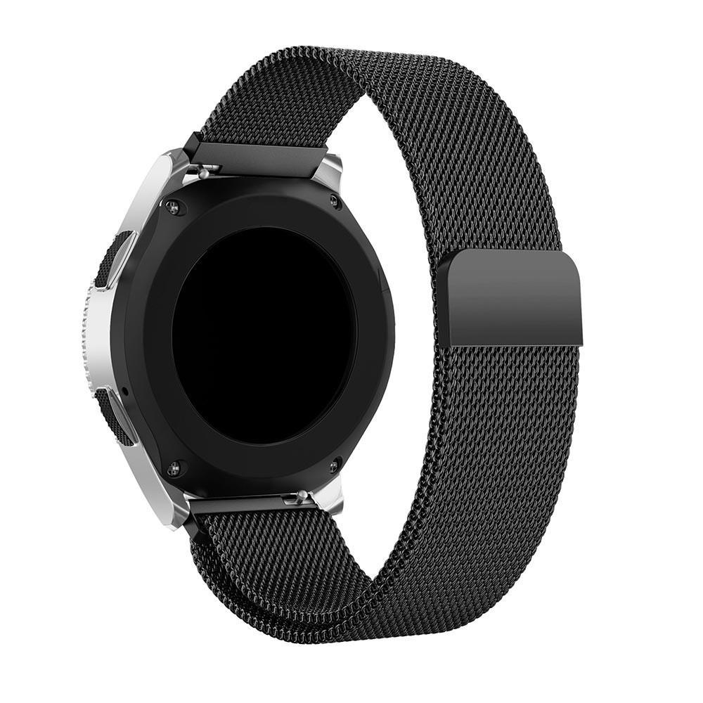 Pulsera milanesa para Samsung Galaxy Watch 46mm, Negro