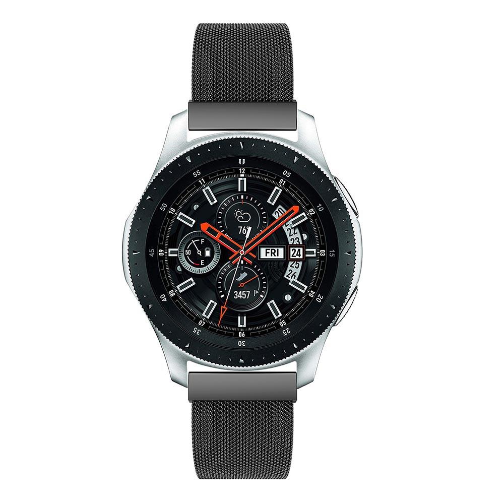 Pulsera milanesa para Samsung Galaxy Watch 46mm, Negro