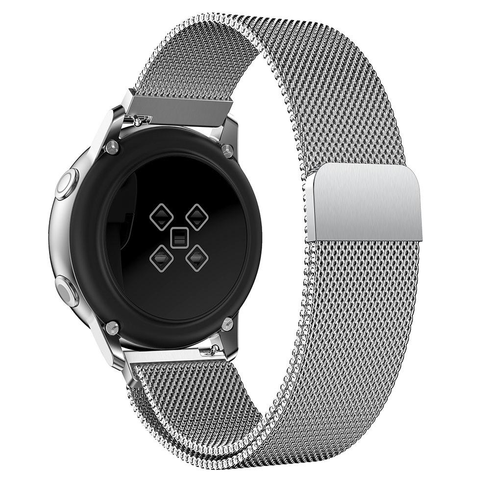 Pulsera milanesa para Samsung Galaxy Watch Active, Plata