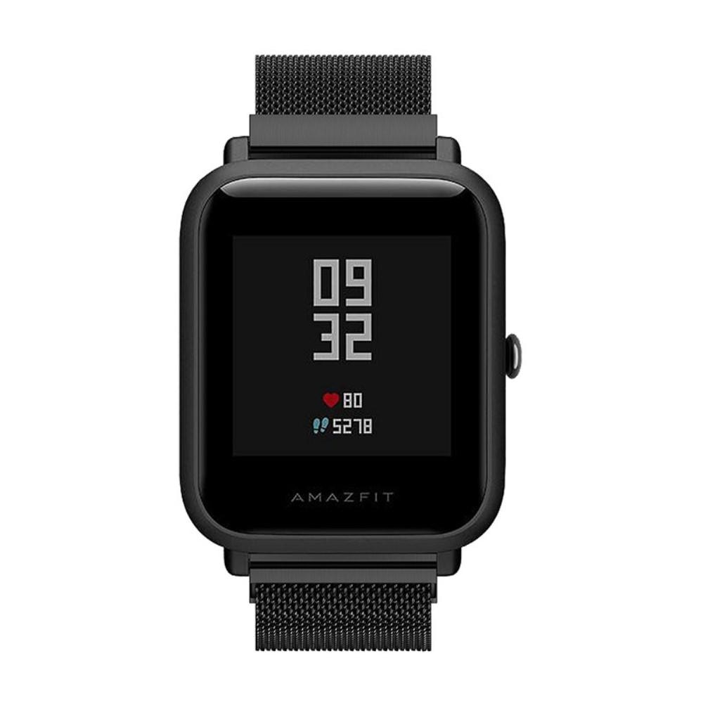 Pulsera milanesa para Xiaomi Amazfit Bip, negro