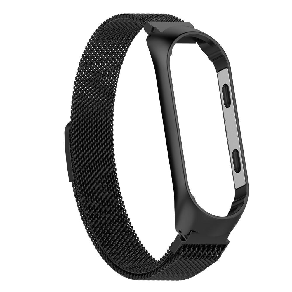 Pulsera milanesa para Xiaomi Mi Band 3/4, negro