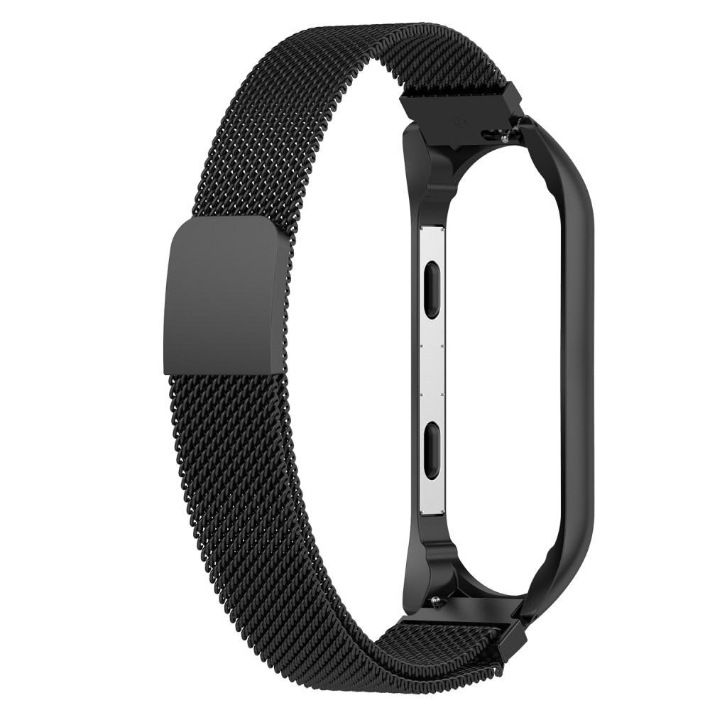 Pulsera milanesa para Xiaomi Mi Band 3/4, negro