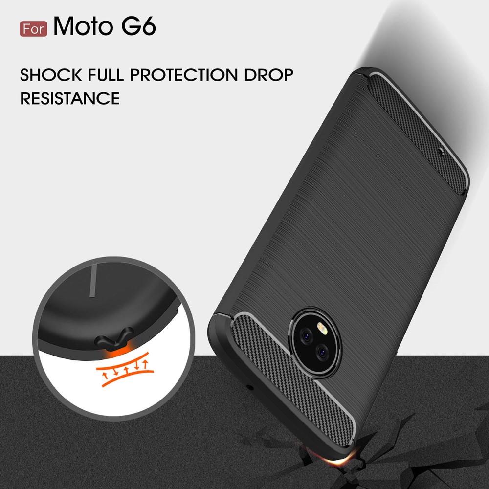 Funda Brushed TPU Case Motorola Moto G6 Black