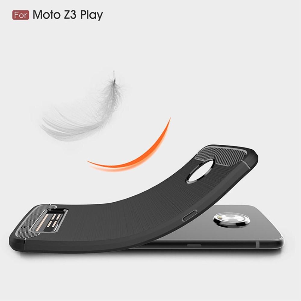 Funda Brushed TPU Case Motorola Moto Z3 Play Black