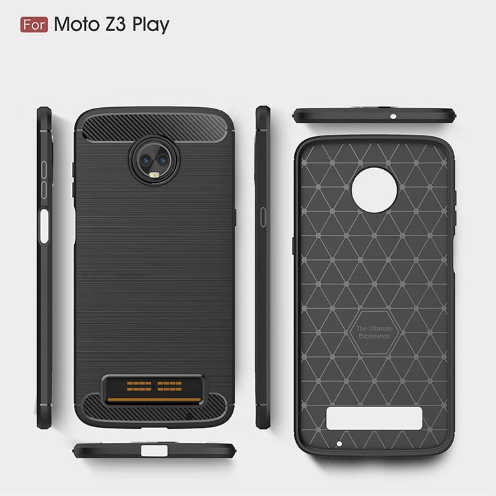 Funda Brushed TPU Case Motorola Moto Z3 Play Black
