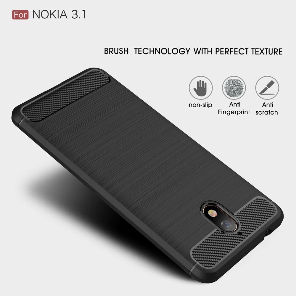 Funda Brushed TPU Case Nokia 3.1 2018 Black