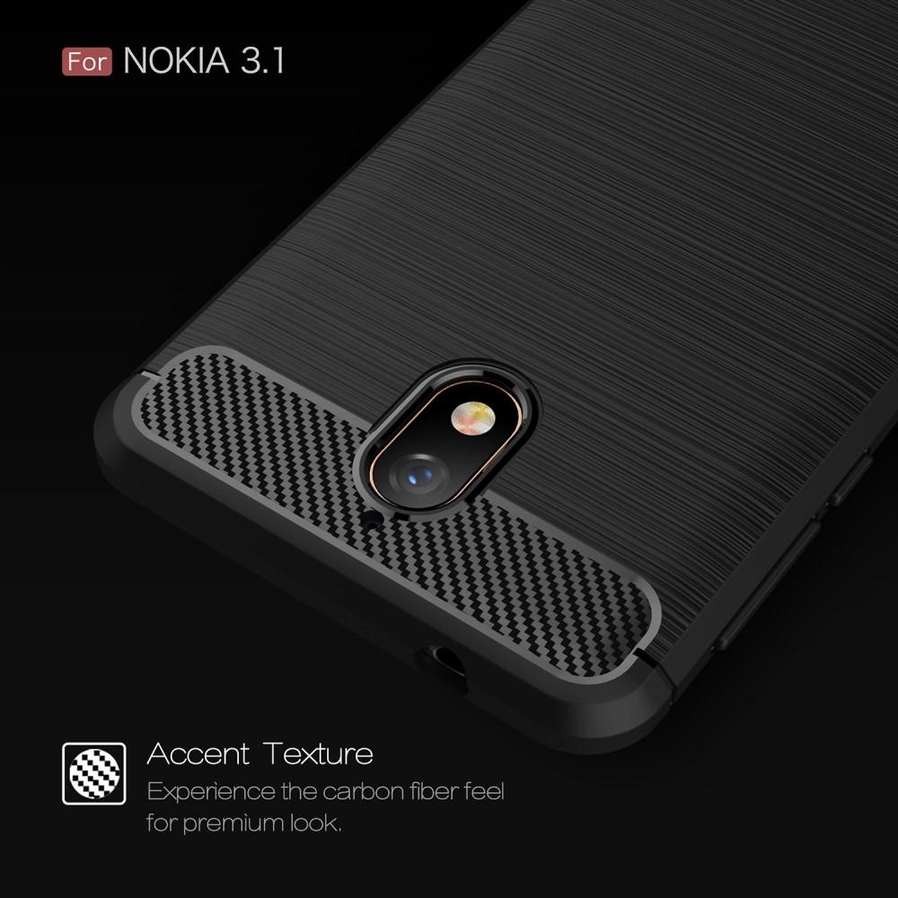 Funda Brushed TPU Case Nokia 3.1 2018 Black