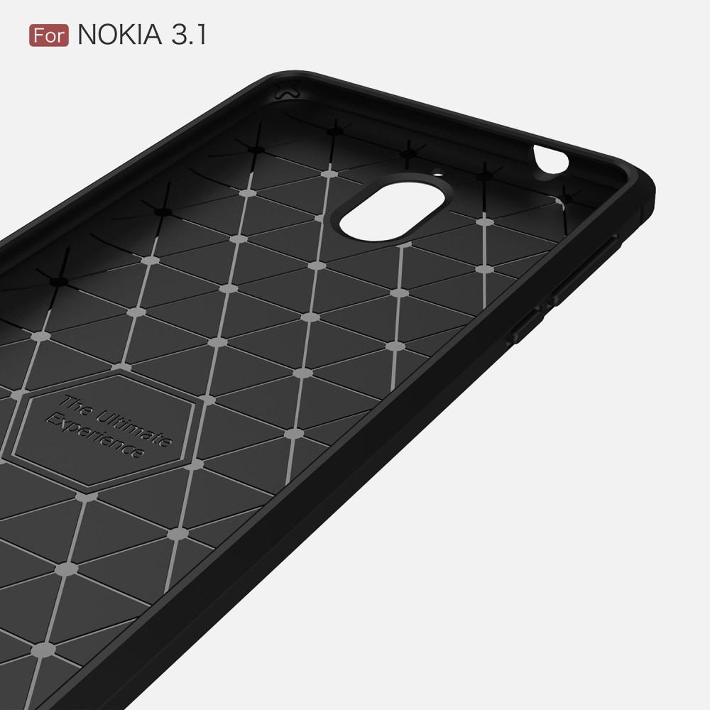 Funda Brushed TPU Case Nokia 3.1 2018 Black