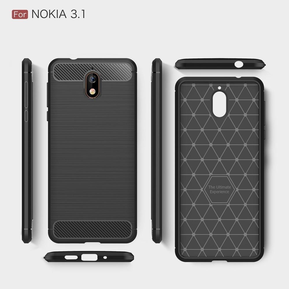 Funda Brushed TPU Case Nokia 3.1 2018 Black