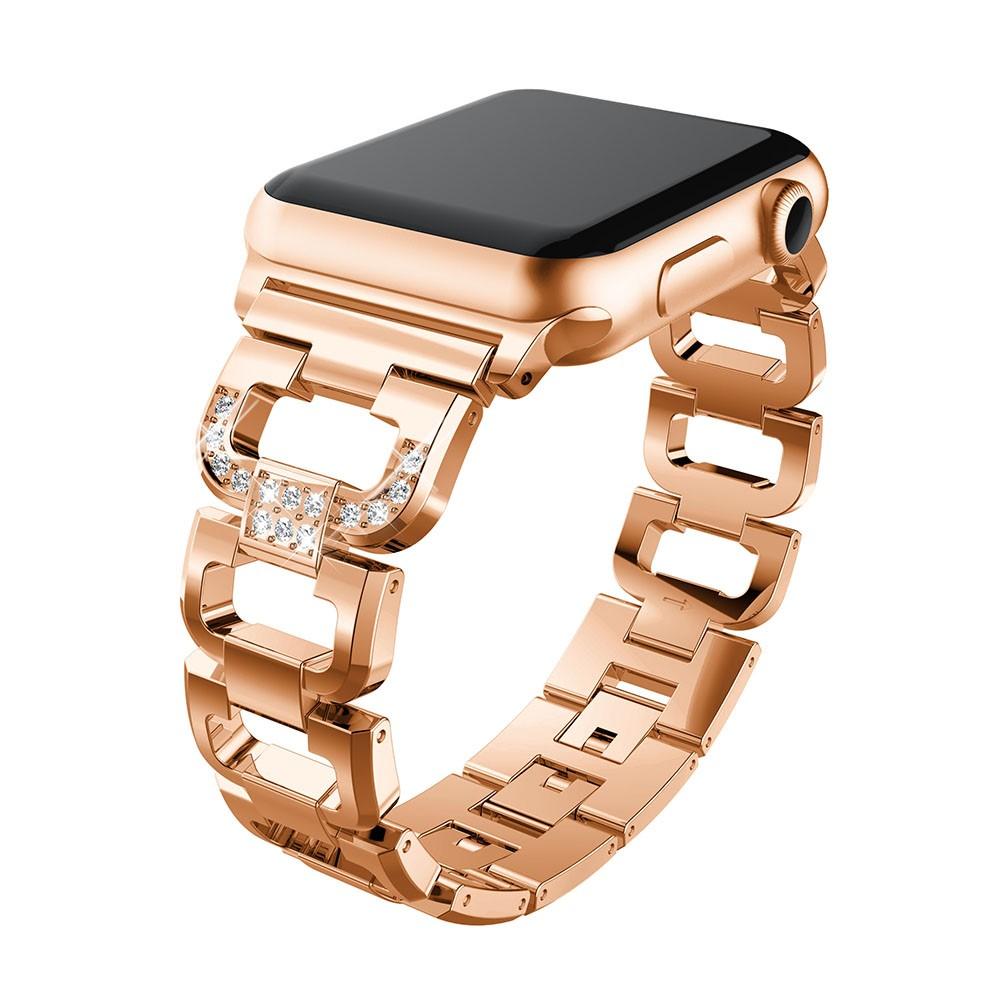 Correa Rhinestone bracelet Apple Watch 45mm Series 7 Rose Gold