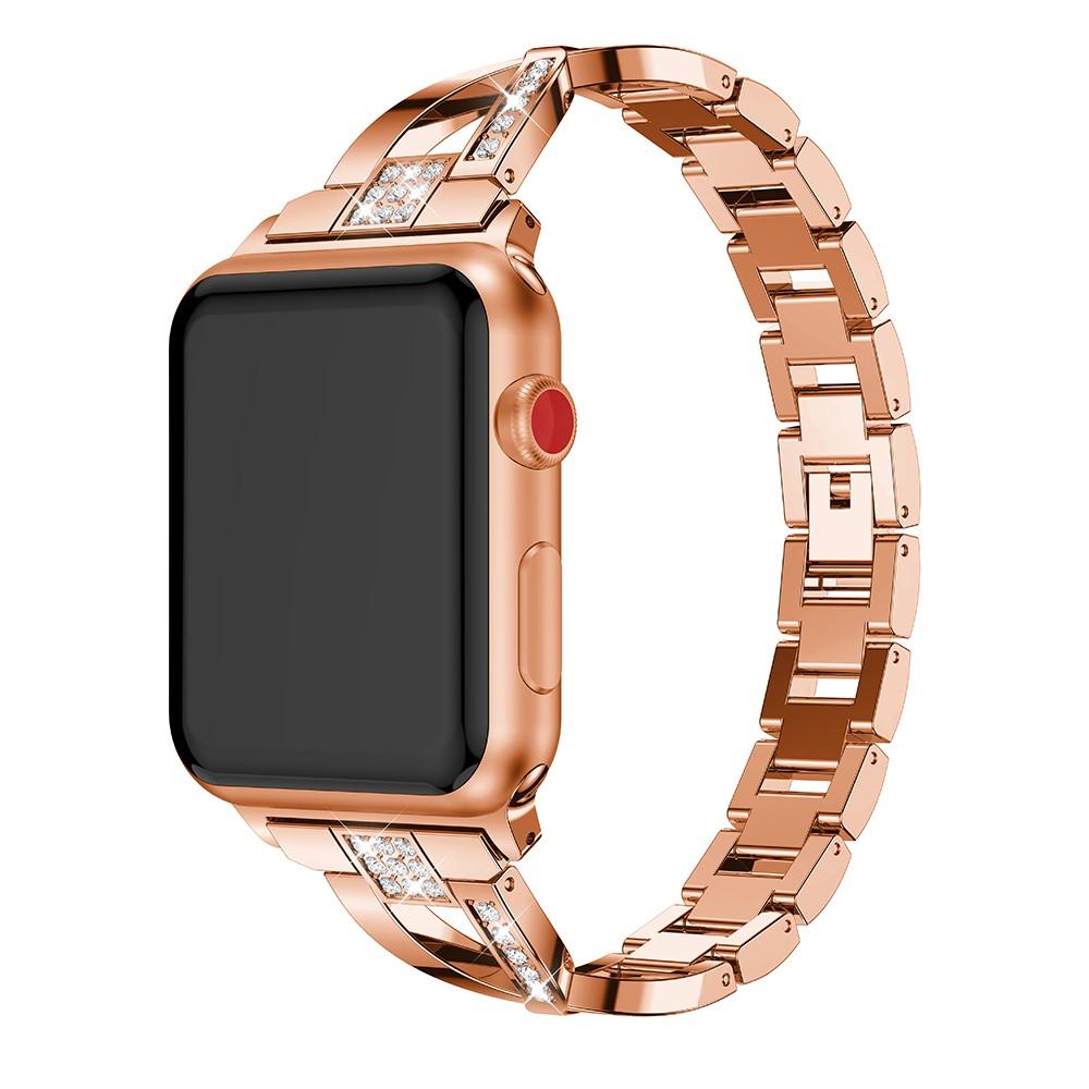 Correa Cristal Apple Watch 41mm Series 8 Rose Gold