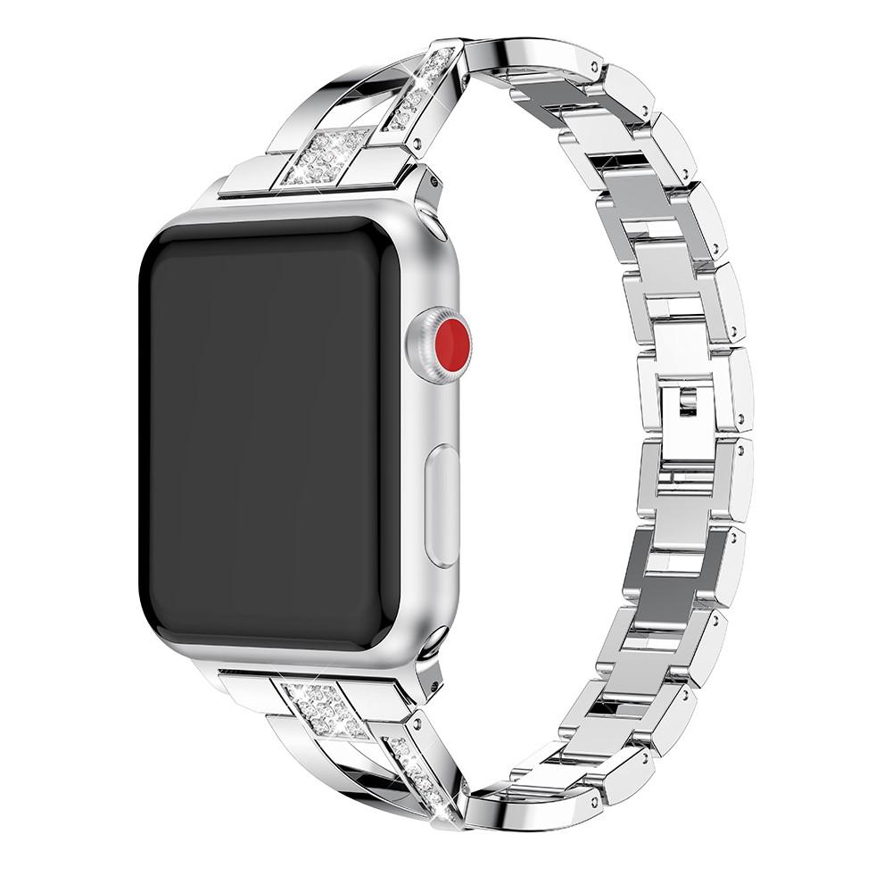 Correa Cristal Apple Watch 42mm plata