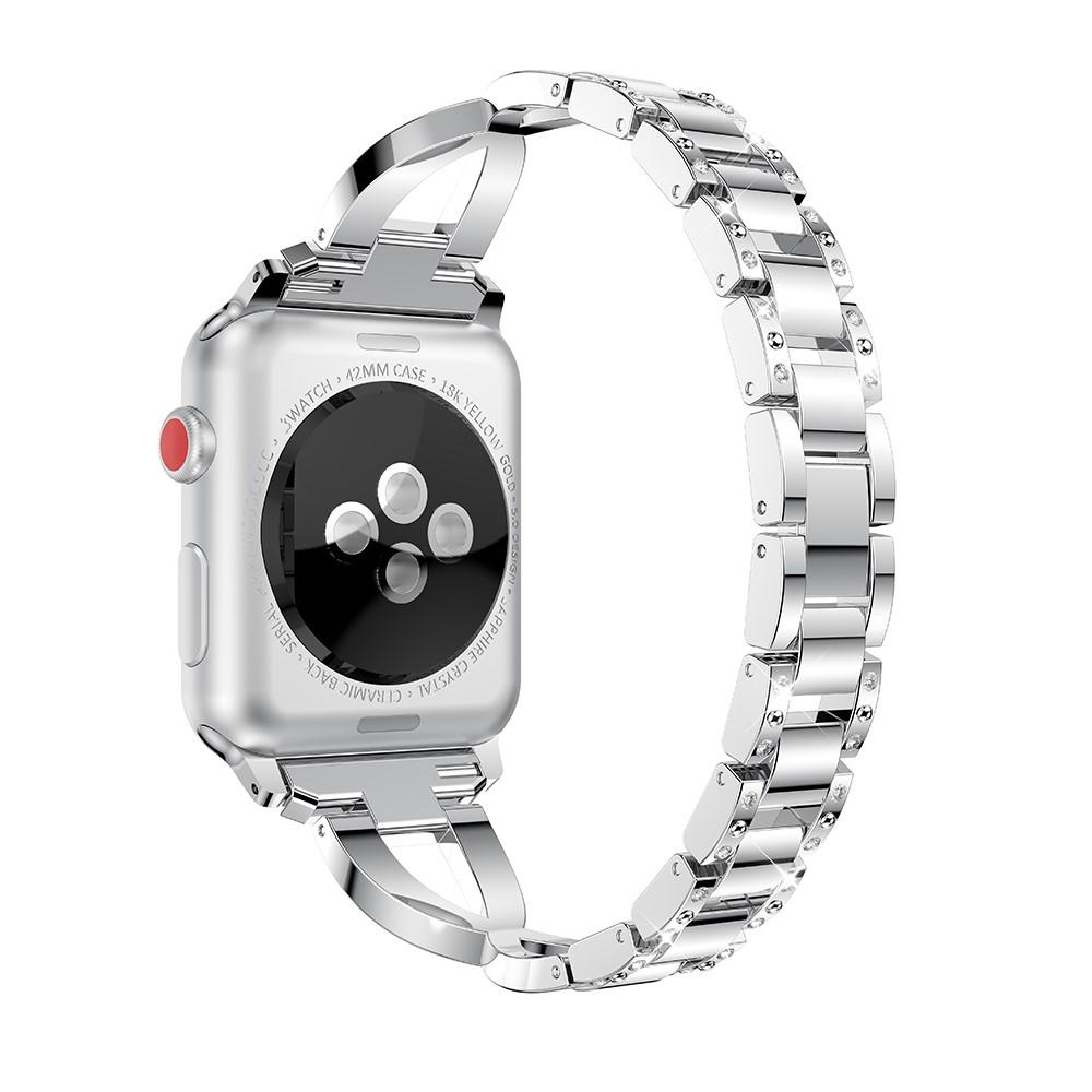 Correa Cristal Apple Watch 42mm plata