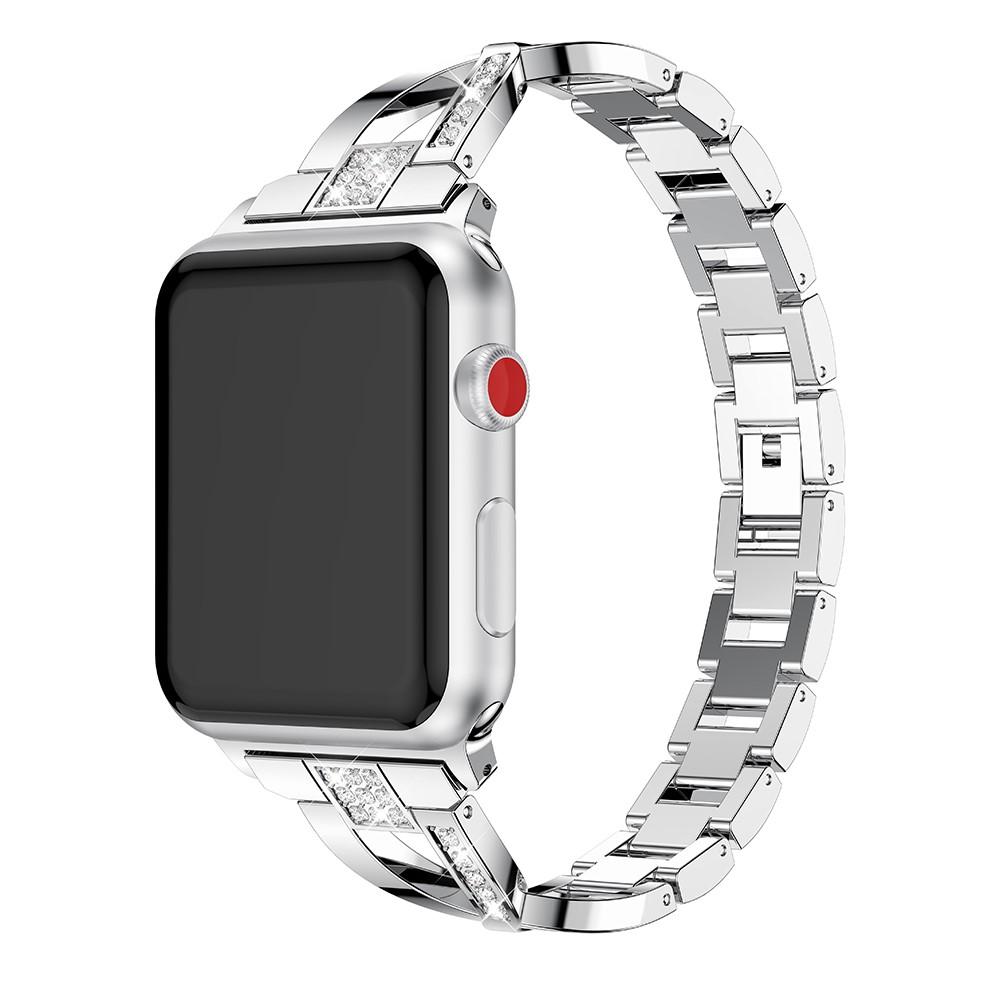 Correa Cristal Apple Watch 45mm Series 8 Plata