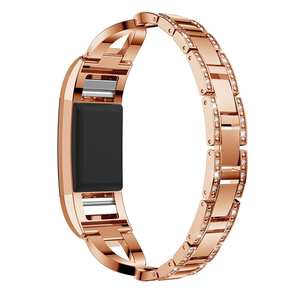 Correa Cristal Fitbit Charge 2 Rose Gold