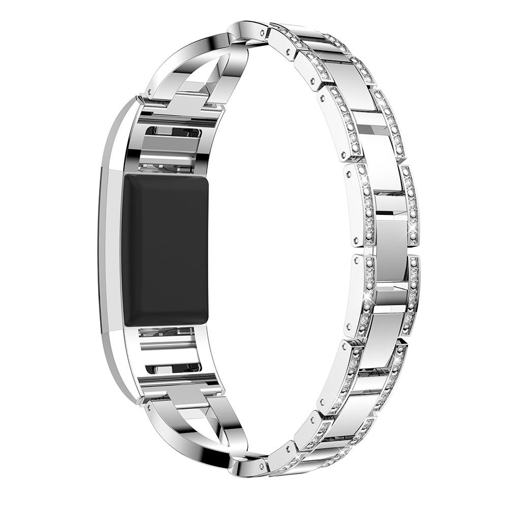 Correa Cristal Fitbit Charge 2 Plata