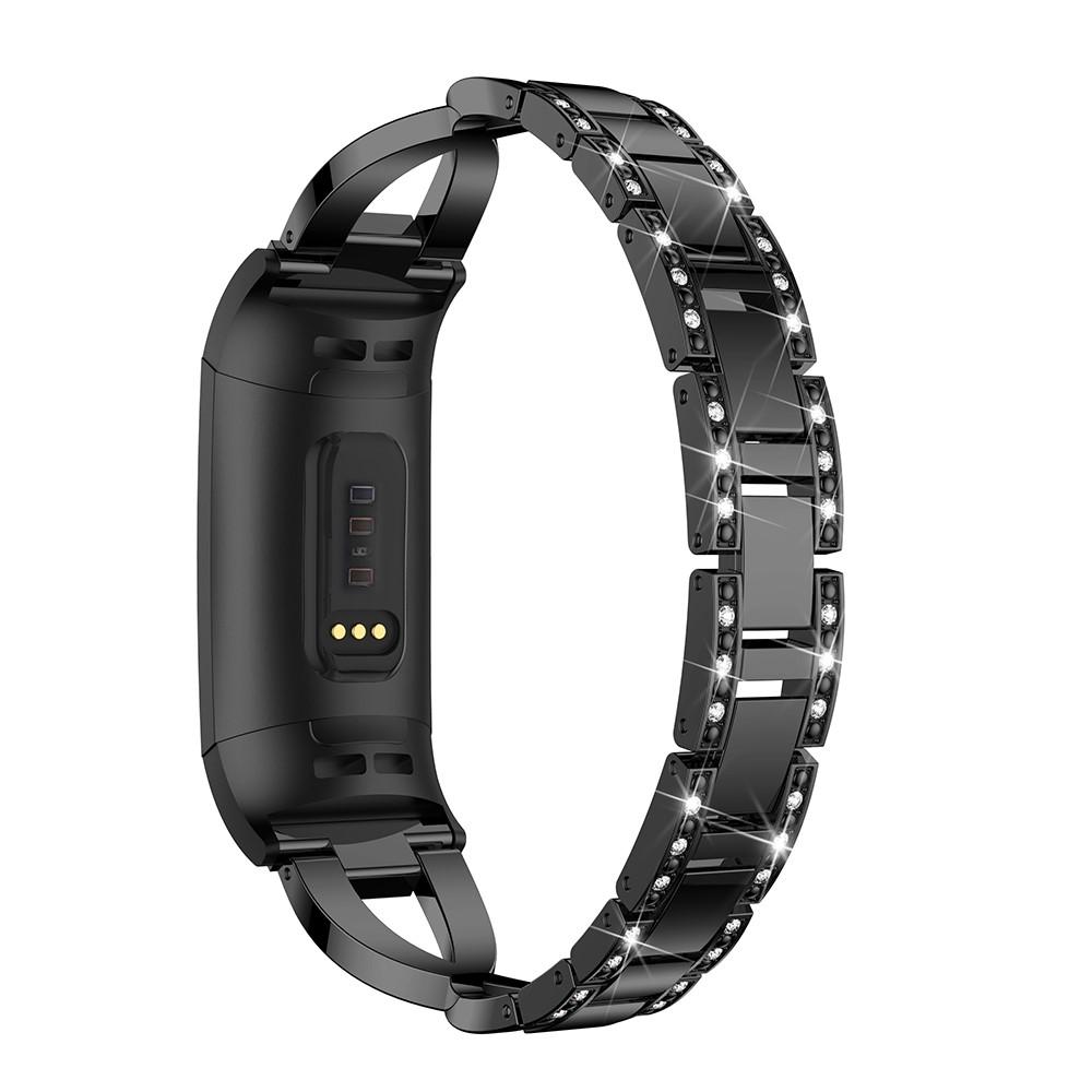 Correa Cristal Fitbit Charge 3/4 Black