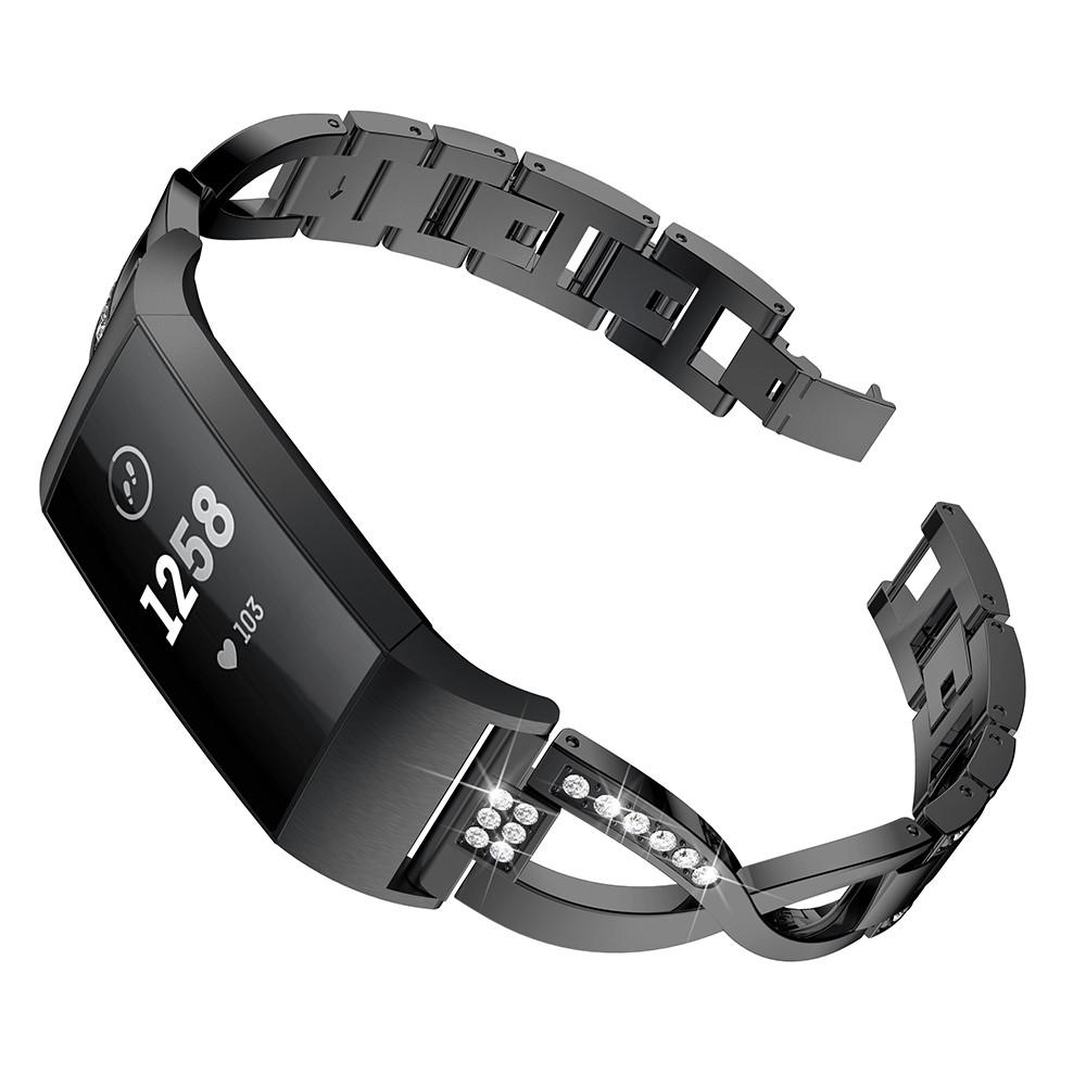 Correa Cristal Fitbit Charge 3/4 Black