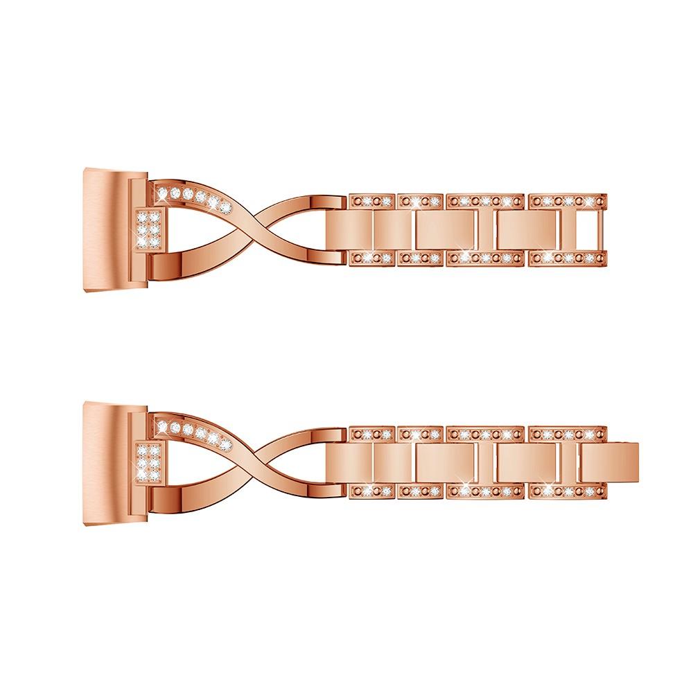 Correa Cristal Fitbit Charge 3/4 Rose Gold