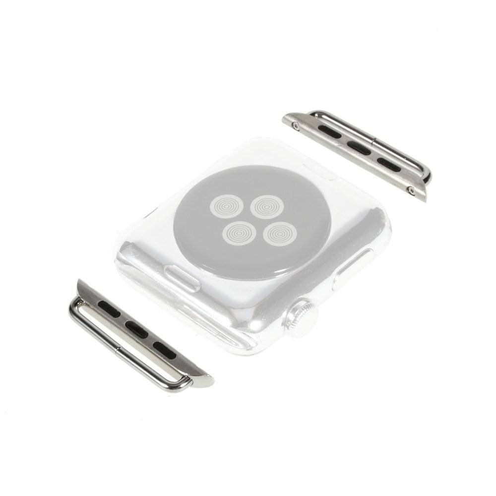 Adaptador Correa - Conector de Correa de Reloj Apple Watch 45mm Series 8 plata