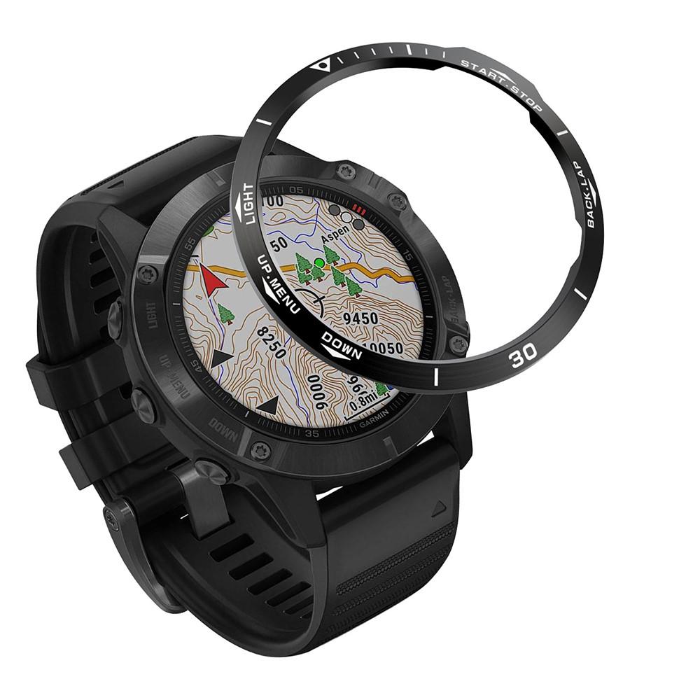 Estilo de Bisel Garmin Fenix 6 Negro