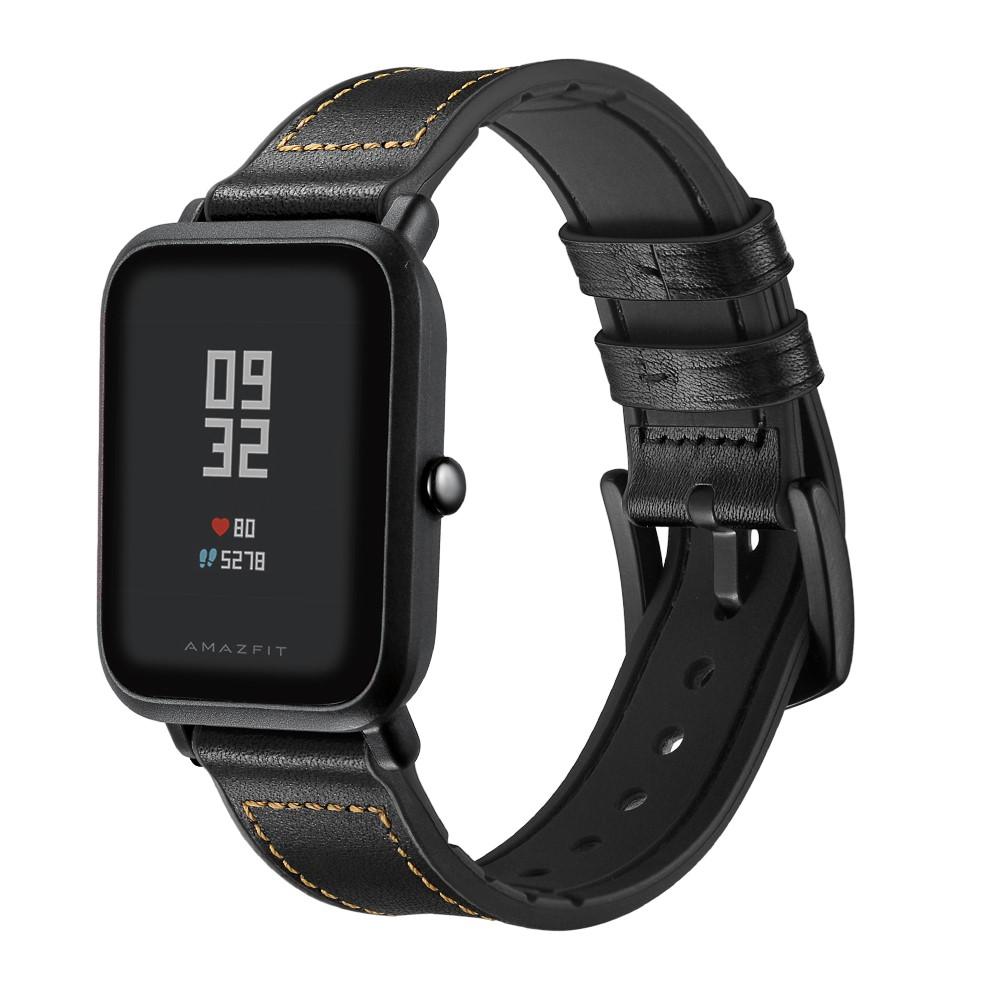 Correa de piel de primera calidad Xiaomi Amazfit GTS Negro