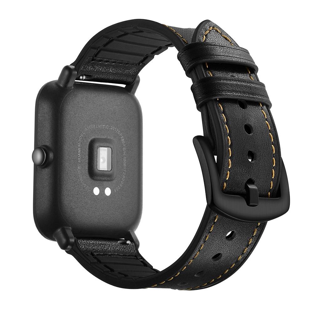 Correa de piel de primera calidad Xiaomi Amazfit GTS Negro